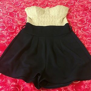 Rue21 Strapless Dress Romper sz XS